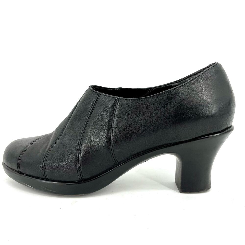 Dansko Women's 10.5 EU41 Black Nappa Leather‎ Bennett Nappa Heel Pump
